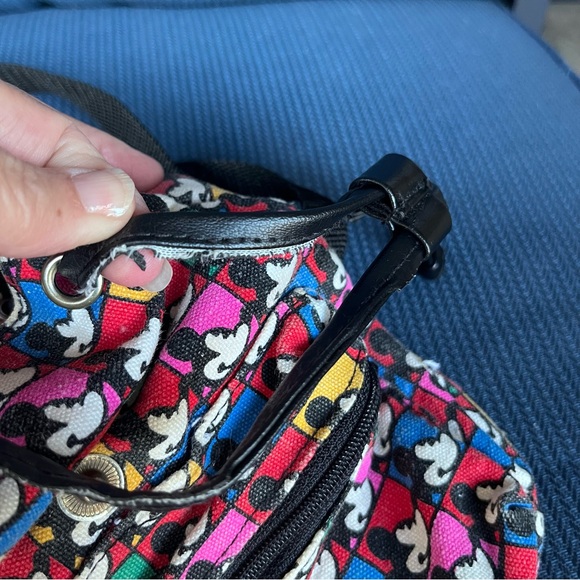 Disney Mickey Mini Backpack Bag Purse Mickey Mouse & Co Vintage - Picture 3 of 9